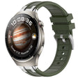 For Huawei Watch 4 22mm Quick Release Silver Buckle Royal Silicone Watch Band(Olive Green) - free shipping - PMC TechLife - Order now!