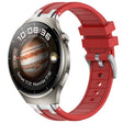 For Huawei Watch 4 22mm Quick Release Silver Buckle Royal Silicone Watch Band(Red) - free shipping - PMC TechLife - Order now!