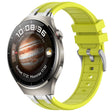 For Huawei Watch 4 22mm Quick Release Silver Buckle Royal Silicone Watch Band(Vital Yellow) - free shipping - PMC TechLife - Order now!