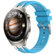 For Huawei Watch 4 22mm Quick Release Silver Buckle Royal Silicone Watch Band(Sky Blue) - free shipping - PMC TechLife - Order now!