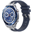 For Huawei Watch Ultimate 22mm Quick Release Silver Buckle Royal Silicone Watch Band(Navy Blue) - free shipping - PMC TechLife - Order now!