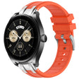 For Huawei Watch Buds 22mm Quick Release Silver Buckle Royal Silicone Watch Band(Orange) - free shipping - PMC TechLife - Order now!