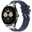 For Huawei Watch Buds 22mm Quick Release Silver Buckle Royal Silicone Watch Band(Navy Blue) - free shipping - PMC TechLife - Order now!