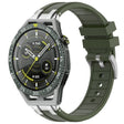 For Huawei Watch GT3 SE 22mm Quick Release Silver Buckle Royal Silicone Watch Band(Olive Green) - free shipping - PMC TechLife - Order now!