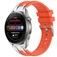 For Huawei Watch3 Pro New 22mm Quick Release Silver Buckle Royal Silicone Watch Band(Orange) - free shipping - PMC TechLife - Order now!