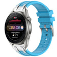 For Huawei Watch3 Pro New 22mm Quick Release Silver Buckle Royal Silicone Watch Band(Sky Blue) - free shipping - PMC TechLife - Order now!