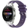 For Huawei Watch3 Pro New 22mm Quick Release Silver Buckle Royal Silicone Watch Band(Purple) - free shipping - PMC TechLife - Order now!