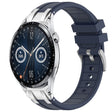 For Huawei Watch GT3 46mm 22mm Quick Release Silver Buckle Royal Silicone Watch Band(Navy Blue) - free shipping - PMC TechLife - Order now!