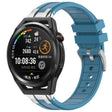 For Huawei Watch GT Runner 22mm Quick Release Silver Buckle Royal Silicone Watch Band(Sea Blue) - free shipping - PMC TechLife - Order now!