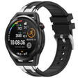 For Huawei Watch GT Runner 22mm Quick Release Silver Buckle Royal Silicone Watch Band(Black) - free shipping - PMC TechLife - Order now!