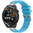 For Huawei Watch GT Runner 22mm Quick Release Silver Buckle Royal Silicone Watch Band(Sky Blue) - free shipping - PMC TechLife - Order now!
