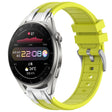For Huawei Watch3 Pro 22mm Quick Release Silver Buckle Royal Silicone Watch Band(Vital Yellow) - free shipping - PMC TechLife - Order now!