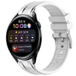 For Huawei Watch 3 22mm Quick Release Silver Buckle Royal Silicone Watch Band(White) - free shipping - PMC TechLife - Order now!