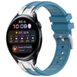 For Huawei Watch 3 22mm Quick Release Silver Buckle Royal Silicone Watch Band(Sea Blue) - free shipping - PMC TechLife - Order now!