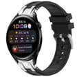 For Huawei Watch 3 22mm Quick Release Silver Buckle Royal Silicone Watch Band(Black) - free shipping - PMC TechLife - Order now!