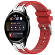 For Huawei Watch 3 22mm Quick Release Silver Buckle Royal Silicone Watch Band(Red) - free shipping - PMC TechLife - Order now!