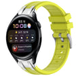 For Huawei Watch 3 22mm Quick Release Silver Buckle Royal Silicone Watch Band(Vital Yellow) - free shipping - PMC TechLife - Order now!