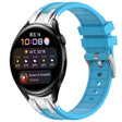 For Huawei Watch 3 22mm Quick Release Silver Buckle Royal Silicone Watch Band(Sky Blue) - free shipping - PMC TechLife - Order now!
