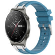 For Huawei Watch GT2 Pro 22mm Quick Release Silver Buckle Royal Silicone Watch Band(Sea Blue) - free shipping - PMC TechLife - Order now!