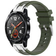 For Huawei Watch GT 22mm Quick Release Silver Buckle Royal Silicone Watch Band(Olive Green) - free shipping - PMC TechLife - Order now!