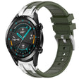 For Huawei Watch GT2 46mm 22mm Quick Release Silver Buckle Royal Silicone Watch Band(Olive Green) - free shipping - PMC TechLife - Order now!