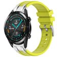 For Huawei Watch GT2 46mm 22mm Quick Release Silver Buckle Royal Silicone Watch Band(Vital Yellow) - free shipping - PMC TechLife - Order now!