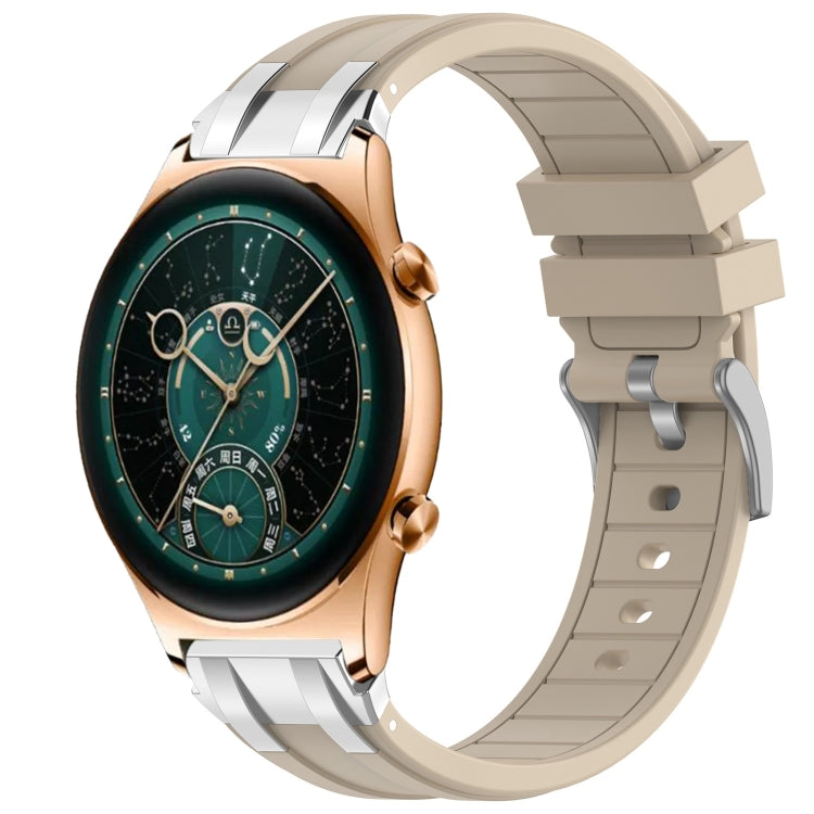 For Honor Watch GS 4 22mm Quick Release Silver Buckle Royal Silicone Watch Band(Starlight)
