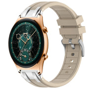 For Honor Watch GS 4 22mm Quick Release Silver Buckle Royal Silicone Watch Band(Starlight)