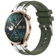For Honor Watch 4 Pro 22mm Quick Release Silver Buckle Royal Silicone Watch Band(Olive Green) - free shipping - PMC TechLife - Order now!