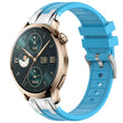 For Honor Watch 4 Pro 22mm Quick Release Silver Buckle Royal Silicone Watch Band(Sky Blue) - free shipping - PMC TechLife - Order now!