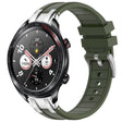 For Honor Watch Dream 22mm Quick Release Silver Buckle Royal Silicone Watch Band(Olive Green) - free shipping - PMC TechLife - Order now!