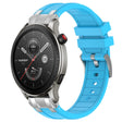 For Amazfit Watch GTR 4 22mm Quick Release Silver Buckle Royal Silicone Watch Band(Sky Blue) - free shipping - PMC TechLife - Order now!