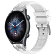 For Amazfit Watch GTR 3 pro 22mm Quick Release Silver Buckle Royal Silicone Watch Band(White) - free shipping - PMC TechLife - Order now!