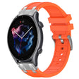 For Amazfit Watch GTR 3 22mm Quick Release Silver Buckle Royal Silicone Watch Band(Orange) - free shipping - PMC TechLife - Order now!