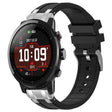 For Amazfit Sport Watch 3 22mm Quick Release Silver Buckle Royal Silicone Watch Band(Black) - free shipping - PMC TechLife - Order now!
