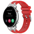 For Amazfit Watch GTR 2 22mm Quick Release Silver Buckle Royal Silicone Watch Band(Red) - free shipping - PMC TechLife - Order now!