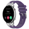 For Amazfit Watch GTR 2 22mm Quick Release Silver Buckle Royal Silicone Watch Band(Purple) - free shipping - PMC TechLife - Order now!