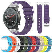 For Amazfit Watch GTR 2 22mm Quick Release Silver Buckle Royal Silicone Watch Band(Starlight)