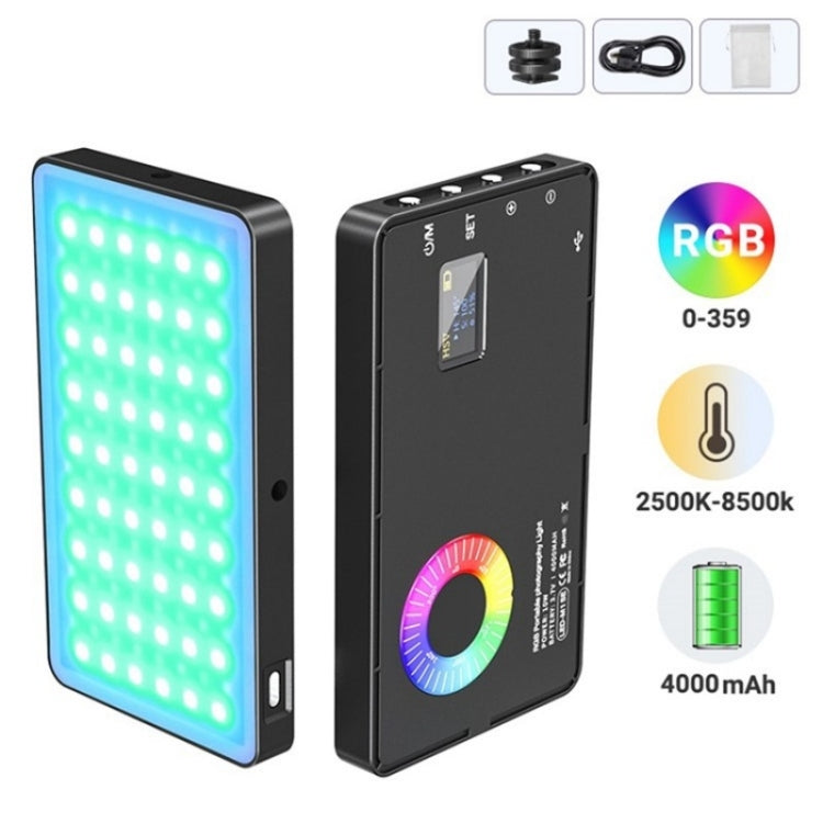 M1SE 12 Effects RGB Photography Lamp 0.96-inch TFT Screen Pocket Fill Light