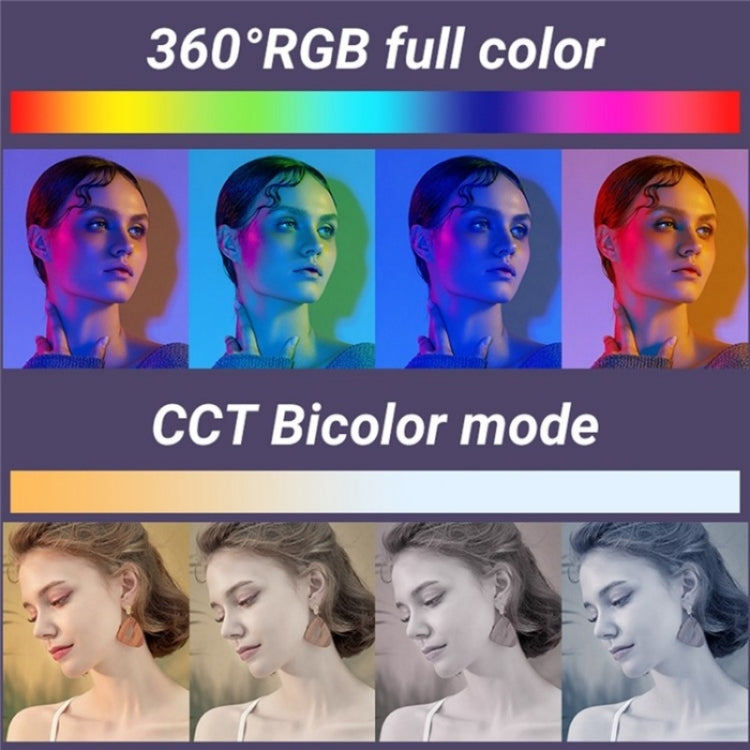 M1SE 12 Effects RGB Photography Lamp 0.96-inch TFT Screen Pocket Fill Light
