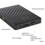 V16SE For Mobile Phone / Tablet / Laptop Three Light Modes Clip-On Pocket Mini Fill Light