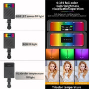 V16SE For Mobile Phone / Tablet / Laptop Three Light Modes Clip-On Pocket Mini Fill Light