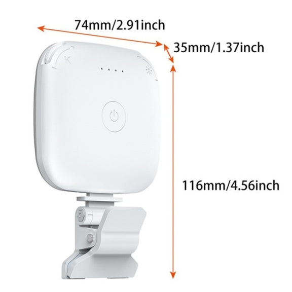 V15 Mini Clip-On Portable LED Fill Light Phone Laptop Video Conference Live Streaming Fill Lamp(Purple)