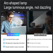 V15 Mini Clip-On Portable LED Fill Light Phone Laptop Video Conference Live Streaming Fill Lamp(Black)