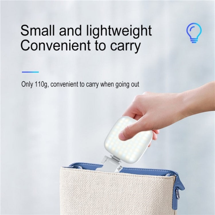 V15 Mini Clip-On Portable LED Fill Light Phone Laptop Video Conference Live Streaming Fill Lamp(White)