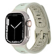 For Apple Watch Ultra 49mm Leather Skin Silicone Watch Band(Green) - Watch Bands by PMC TechLife | Online Shopping South Africa | PMC TechLife | Buy Now Pay Later Mobicred