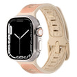For Apple Watch Ultra 49mm Leather Skin Silicone Watch Band(Pink) - Watch Bands by PMC TechLife | Online Shopping South Africa | PMC TechLife | Buy Now Pay Later Mobicred