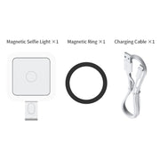 V18 Portable Skin Beauty Live Streaming LED Fill Light Magnetic Phone Selfie Lamp(Black)