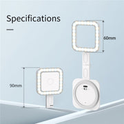 V18 Portable Skin Beauty Live Streaming LED Fill Light Magnetic Phone Selfie Lamp(White)