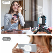 V18 Portable Skin Beauty Live Streaming LED Fill Light Magnetic Phone Selfie Lamp(Black)